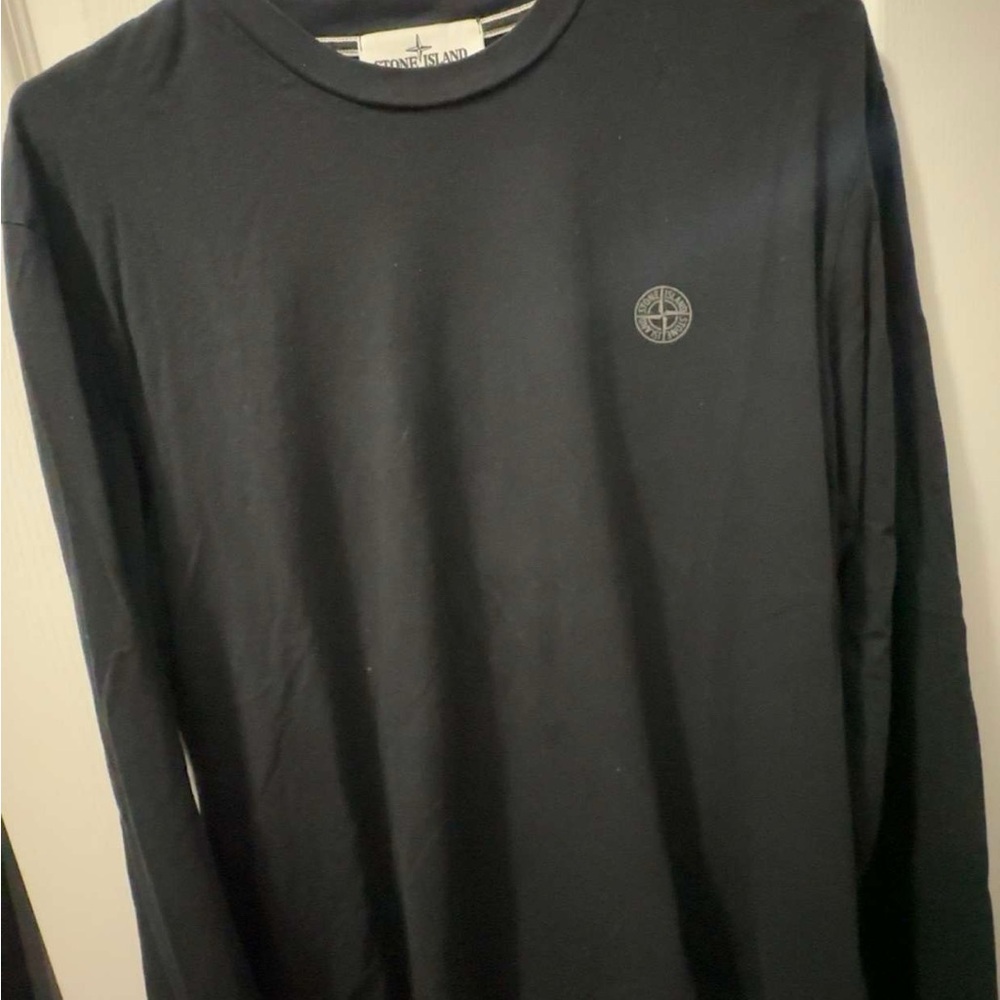 Stone island Men's Black Long Sleeve Shirt